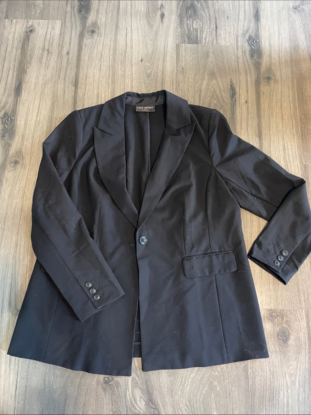 Lane Bryant Black Single-Button Women's Blazer, Size 14
